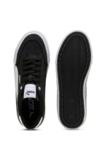 Puma Court Classic Vulc FS Unisex Black & White Court Sneakers - Canvas Low-Top Trainers - Image 3