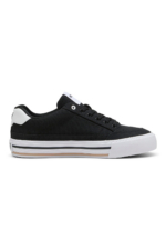 Puma Court Classic Vulc FS Unisex Black & White Court Sneakers - Canvas Low-Top Trainers - Image 6