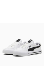 Puma Court Classic Vulc FS Men's White Court Sneakers - Canvas Low-Top Trainers - Image 3