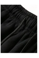 2-Pack Seasonal Men's Baggy Wide-Leg Sweatpants - Black & Gray Plus Size - Image 4