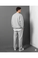 2-Pack Seasonal Men's Baggy Wide-Leg Sweatpants - Black & Gray Plus Size - Image 6