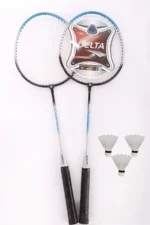 2-Player Badminton Racket Set - Includes 3 Shuttlecocks and Deluxe Carrying Bag