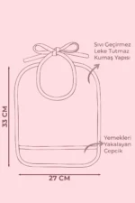 3-Pack Liquid Waterproof Baby Feeding Bib Burp Cloth Tie-On 3-Piece Set - Image 8