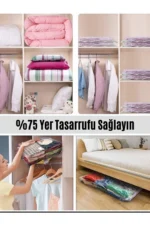 4-Piece Vacuum Storage Bag Set (80x100 cm) - Space Saver Bags for Comforters, Closet and Suitcase Organizer - Image 4