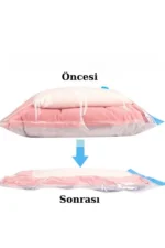 4-Piece Vacuum Storage Bag Set (80x100 cm) - Space Saver Bags for Comforters, Closet and Suitcase Organizer - Image 6