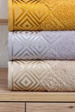6-Piece 100% Cotton Hand and Face Towel Set - 30x50 cm Luxury, Soft, Absorbent Kitchen and Bathroom Towels - Image 3