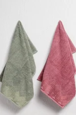 6-Piece 100% Cotton Hand and Face Towel Set - 30x50 cm Luxury, Soft, Absorbent Kitchen and Bathroom Towels - Image 5