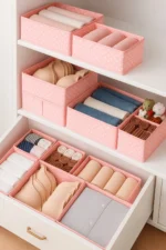 6-Piece Drawer Organizer Set - Multi-Purpose Closet Storage Box Set
