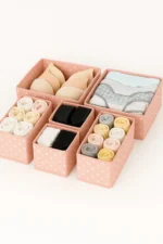 6-Piece Drawer Organizer Set - Multi-Purpose Closet Storage Box Set - Image 2