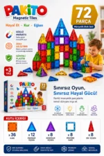 72-Piece Original Magnetic Building Blocks Educational Magnetic Toy Set - Image 2