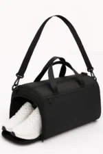 Black Front Pocket Large Travel and Sports Bag with Shoe Compartment