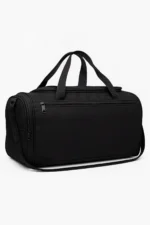 Black Front Pocket Large Travel and Sports Bag with Shoe Compartment - Image 7
