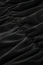 Black Ruffled Double Cotton Duvet Cover Set - Image 5