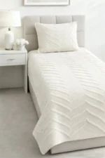 Boho Arlinageo Single Bedspread Set 180x250 cm Ecru - Image 2