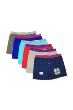Boys' Colorful Cotton Boxer Shorts 6-Pack