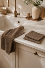 Brown Microfiber Kitchen Cleaning Cloths 40x40 cm Stain Resistant Odor Free 3-Pack - Image 6