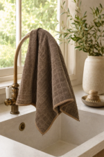 Brown Microfiber Kitchen Cleaning Cloths 40x40 cm Stain Resistant Odor Free 3-Pack - Image 7