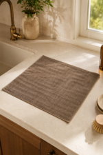Brown Microfiber Kitchen Cleaning Cloths 40x40 cm Stain Resistant Odor Free 3-Pack - Image 8