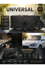 Car Windshield Sun Shade Umbrella - Foldable UV Protection Auto Front Window Sunshade Cover - Image 2