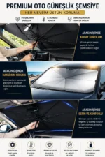 Car Windshield Sun Shade Umbrella - Foldable UV Protection Auto Front Window Sunshade Cover - Image 7