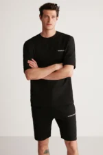 Colombia Men's 2-Piece Embroidered Tracksuit Set - Black Comfort Fit (Unbrushed) - Image 3