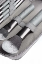 Compact Travel Makeup Brush Set with Pouch - 10 Professional Applicators - Image 6
