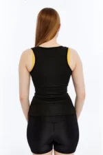 Cristal Thermal Sauna Effect Tank Top - Waist and Belly Slimming Sweat Belt Corset Black - Image 7