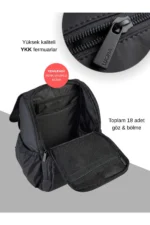 Days Baby Changing Bag Black Thermal Diaper Backpack with Stroller Straps - Image 5