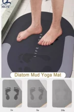 Elegant Quick-Dry Water Absorbent Non-Slip Oval Diatomite Bath and Ablution Mat 40x60 cm - Image 3
