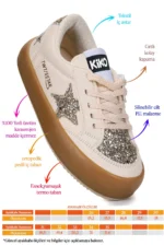 Girls' Casual Lace-Up Sneakers Cream - Image 2