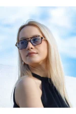 Ice Cube Unisex Blue Mirrored Sunglasses - Image 3