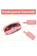 Korean Style Girls' School Bag Set Backpack Lunch Bag Pencil Case Pink - Image 6