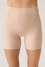 Laser Cut High Waisted Seamless Invisible Boyshort Boxer Nude