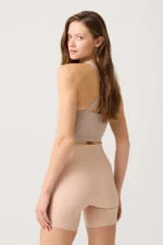 Laser Cut High Waisted Seamless Invisible Boyshort Boxer Nude - Image 4