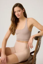 Laser Cut High Waisted Seamless Invisible Boyshort Boxer Nude - Image 5