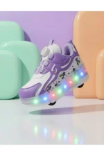 LED Light Up Roller Shoes - Detachable Wheeled Sneakers for Kids and Teens - Image 5