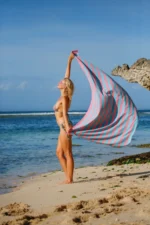 Maris Candy Large Beach Towel with Carrying Bag - 100x180 cm Quick Dry Eco-Friendly Pool and Swim Towel - Image 3