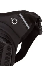 Men Waterproof Hard Shell Front Panel Motorcycle Leg and Waist Bag Black - Image 6