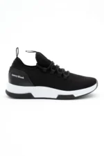 Men Women Black and White Breathable Lightweight Mesh Running Sneakers - Image 2