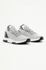Men Women Smoked Gray Breathable Lightweight Mesh Running Sneakers - Image 2
