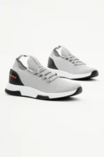 Men Women Smoked Gray Breathable Lightweight Mesh Running Sneakers - Image 3