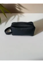 Men's Black Double Handle Faux Leather Elegant Handbag - Image 3