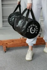 Men's Black Medium Shoulder Bag for Sports, Fitness, and Travel