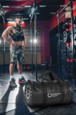 Men's Black Medium Shoulder Bag for Sports, Fitness, and Travel - Image 4