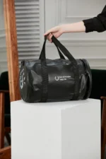 Men's Black Medium Shoulder Bag for Sports, Fitness, and Travel - Image 6