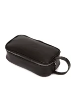 Men's Black Vegan Leather Elegant Clutch Wristlet Handbag - Image 5
