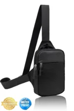 Men's Impertex Fabric Bodybag with Phone Pocket Waist and Chest Bag
