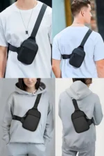 Men's Impertex Fabric Bodybag with Phone Pocket Waist and Chest Bag - Image 2