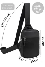 Men's Impertex Fabric Bodybag with Phone Pocket Waist and Chest Bag - Image 7