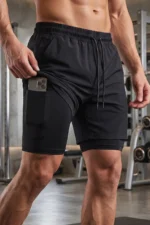 Men's Quick-Dry 2-in-1 Running and Fitness Sports Shorts